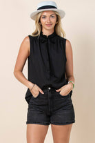 Lainey Ruffled Collar Button Down Shirt