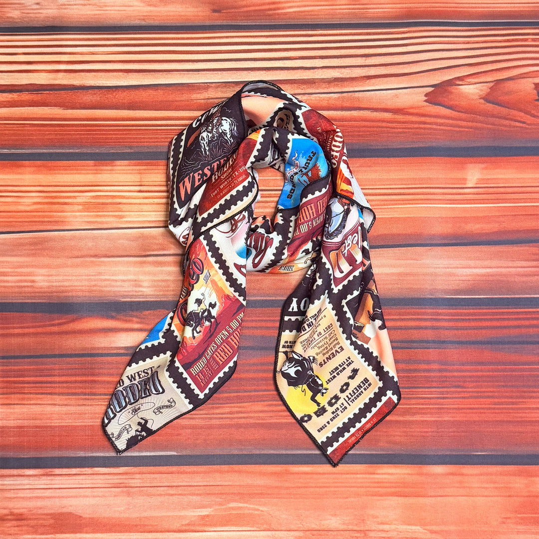 Western Rodeo Print Wild Rag