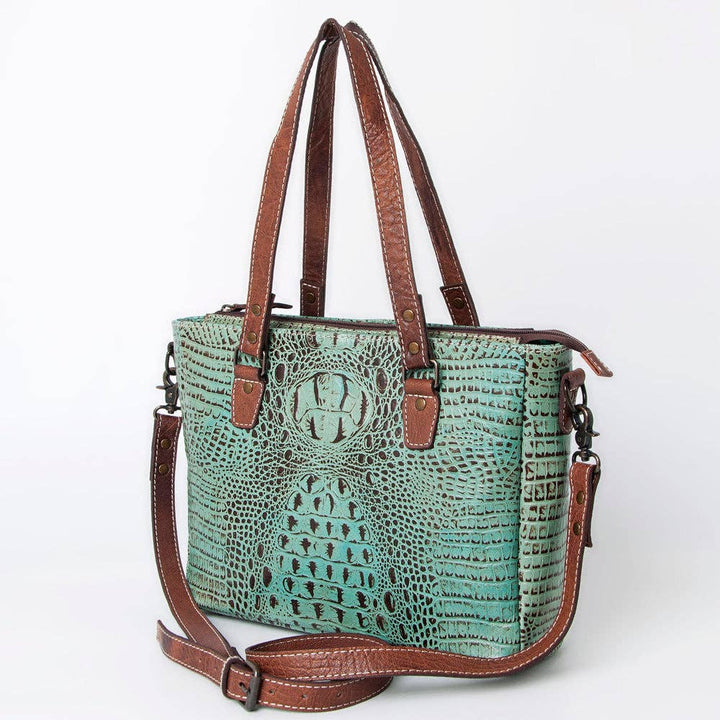 Crocodile Embosseed Leather Bag