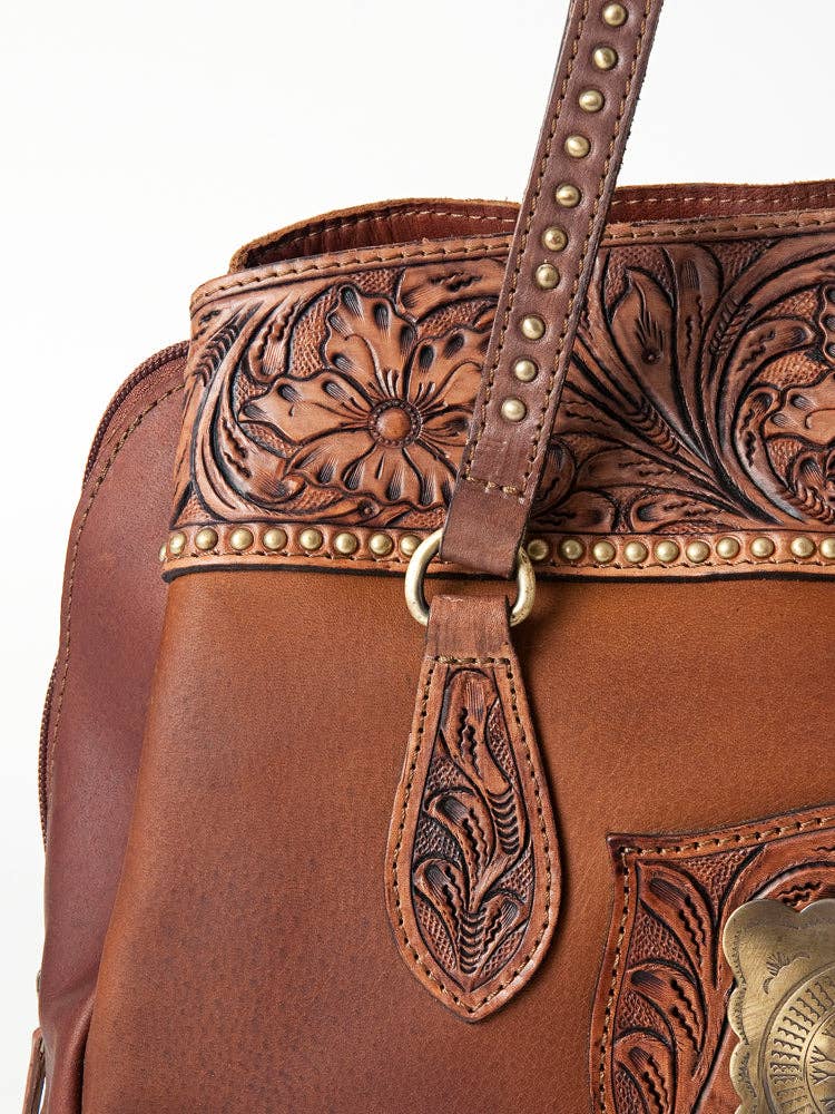 Cowgirl Jewel Turquoise Stone Tote