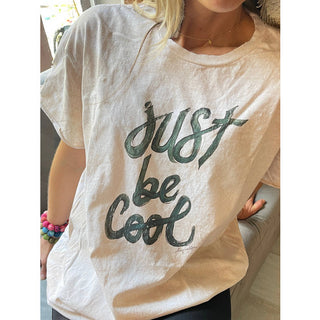 A Rare Bird "Just Be Cool" Distressed Shirt