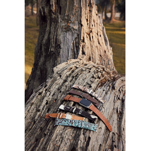 Turquoise + Leather Apple Watch Band